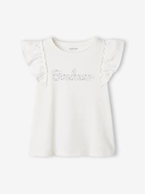 -Ruffled T-Shirt for Girls