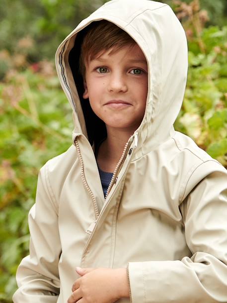 Rubber Raincoat for Boys beige - vertbaudet enfant 