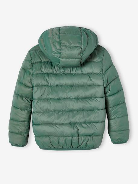 Reversible Two-Tone Jacket for Boys sage green+slate blue - vertbaudet enfant 