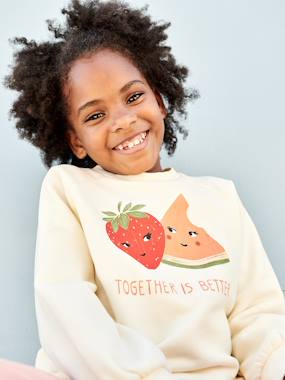 Fruity Sweatshirt for Girls  - vertbaudet enfant