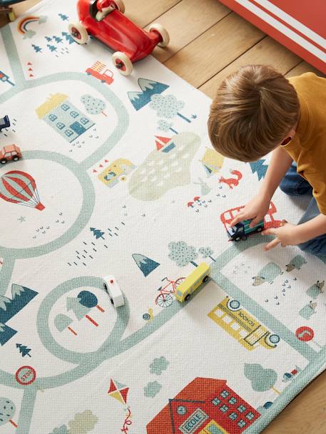 Mat, Joliville Road Map White - vertbaudet enfant 
