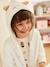 Cat Dressing Gown in Plush Fabric for Girls WHITE LIGHT SOLID WITH DESIGN - vertbaudet enfant 