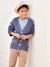 Rib Knit V-Neck Cardigan for Boys slate blue - vertbaudet enfant 