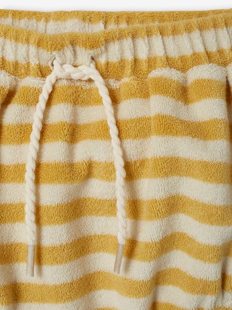 Terry Cloth Shorts & Sleeveless Top Outfit for Babies pale yellow - vertbaudet enfant 