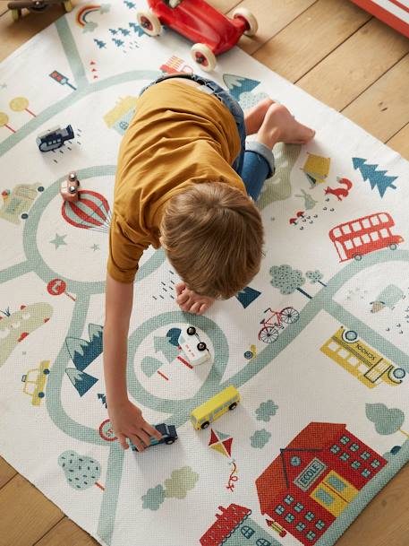 Mat, Joliville Road Map White - vertbaudet enfant 