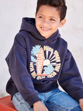 Hoodie with Large Graphic Motif, for Boys  - vertbaudet enfant