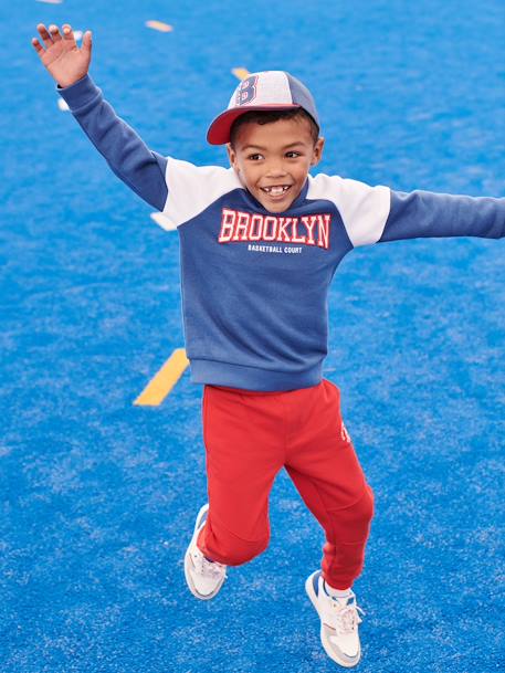 Team Brooklyn Colourblock Sports Sweatshirt for Boys royal blue - vertbaudet enfant 