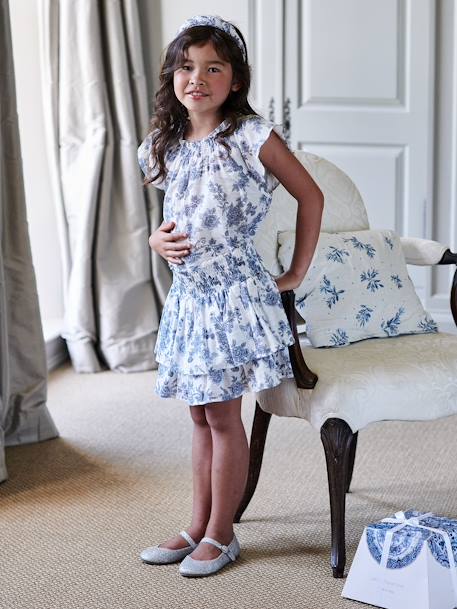 Smocked Occasion Wear Skirt for Girls ecru - vertbaudet enfant 