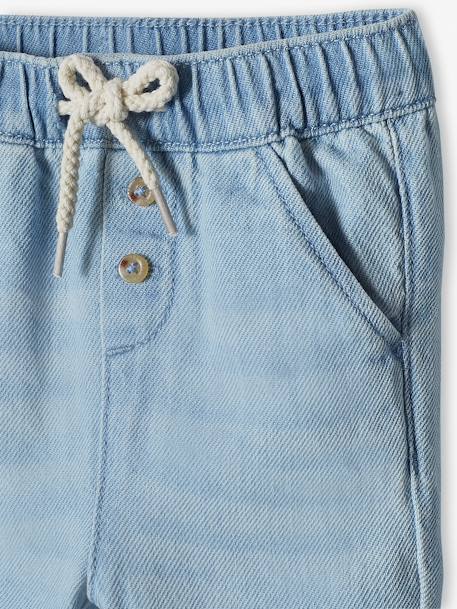Trousers in Lightweight Denim, for Babies bleached denim+brut denim - vertbaudet enfant 