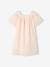 Dress with Broderie Anglaise & Butterfly Sleeves, for Girls pale pink - vertbaudet enfant 