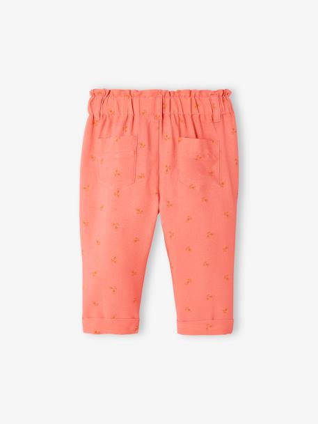 Fluid Trousers for Babies caramel+coral - vertbaudet enfant 