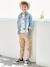 Pull-On Chino Trousers for Boys sandy beige - vertbaudet enfant 