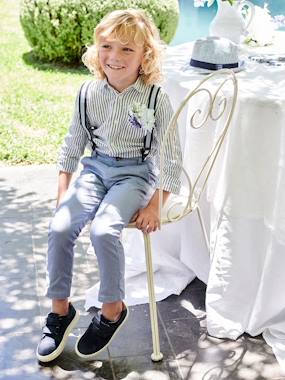 Boys-Cotton/Linen Chino Trousers for Boys