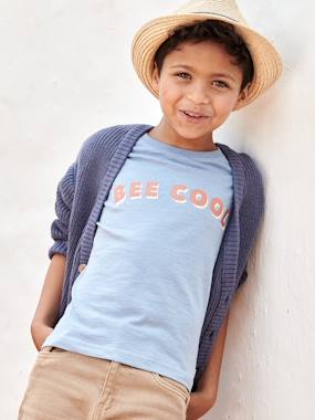 -T-Shirt with Be Cool Message, for Boys