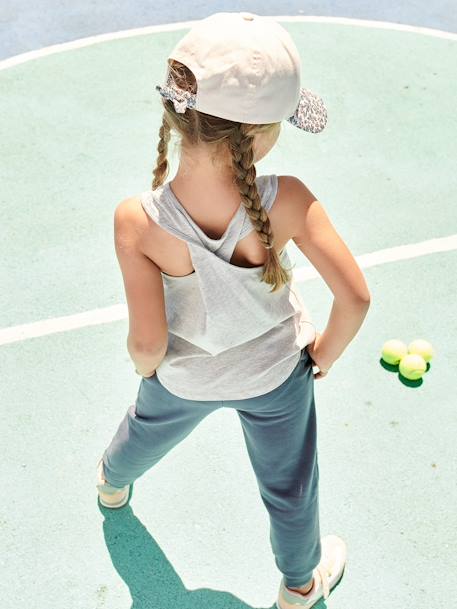 Sports Sleeveless Top for Girls marl grey - vertbaudet enfant 