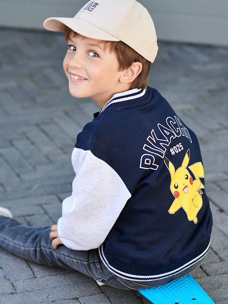Pokémon® College-Type Jacket for Boys navy blue - vertbaudet enfant 