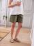 Short-bermuda de grossesse coton effet lin olive - vertbaudet enfant 