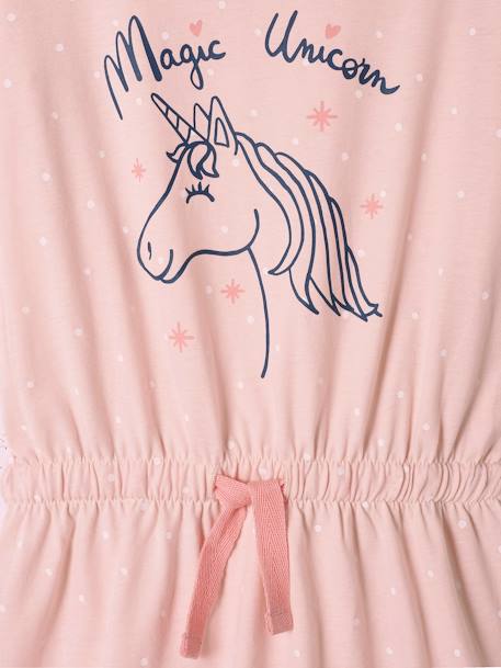 Chemise de nuit fille licorne - rose pâle, Fille