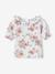 T-shirt fleuri bébé en pointelle blanc - vertbaudet enfant 