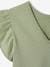 Fancy T-Shirt with Ruffles on the Sleeves, for Girls sage green - vertbaudet enfant 