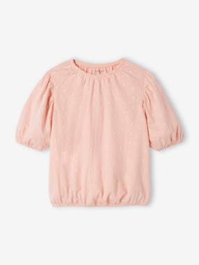 Girls-Tops-T-Shirts-Openwork Blouse for Girls