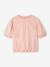 Openwork Blouse for Girls pale pink - vertbaudet enfant 