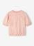 Tee-shirt blouse brodé fille rose pâle - vertbaudet enfant 
