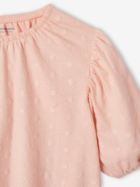 Openwork Blouse for Girls pale pink - vertbaudet enfant 
