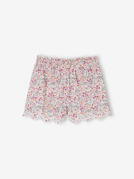 Blouse & Shorts Combo for Girls ecru - vertbaudet enfant 