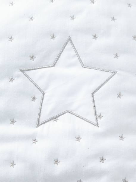 Sleep Bag with Removable Sleeves, Star Shower Theme White - vertbaudet enfant 