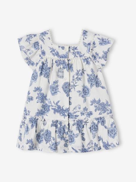 Floral Dress for Babies ecru - vertbaudet enfant 
