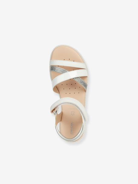 Karly Girls Sandals by GEOX®, for Children brown+white - vertbaudet enfant 