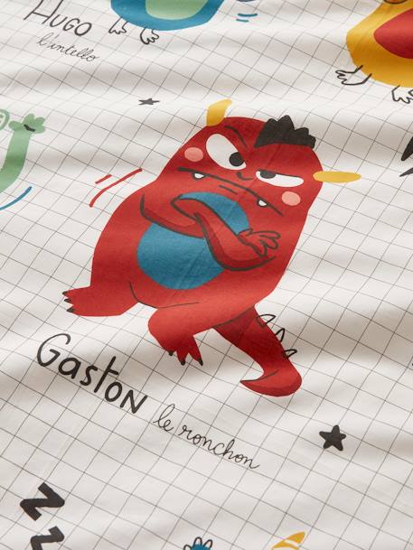 Duvet Cover & Pillowcase Set for Children, Monsters multicoloured - vertbaudet enfant 