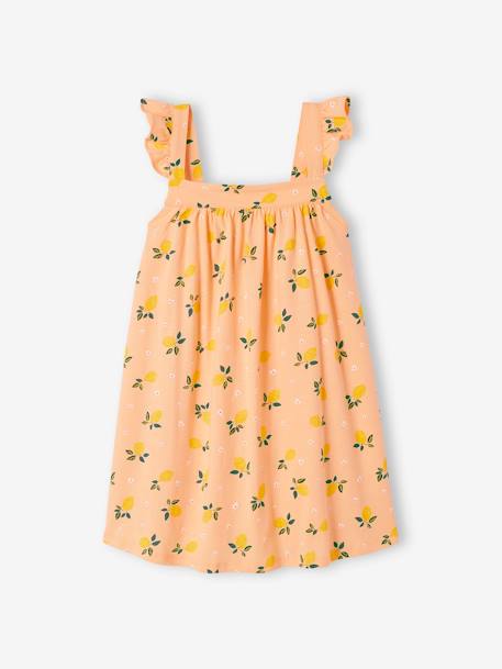 Strappy Dress for Girls rosy apricot - vertbaudet enfant 