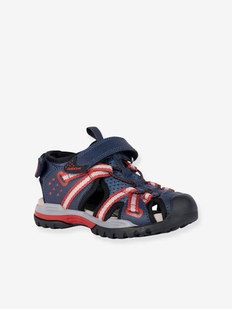 Borealis Boy B Sandals by GEOX® for Children red+royal blue - vertbaudet enfant 
