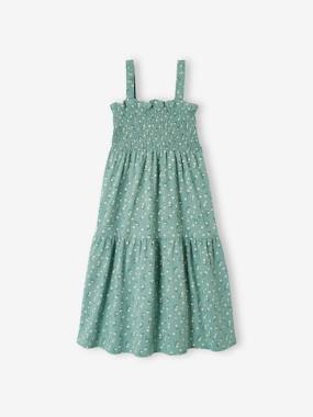 -Smocked Strappy Dress, for Girls