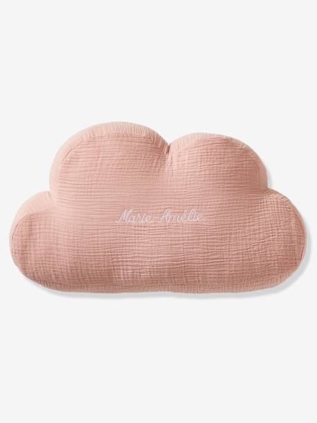 Cloud Cushion in Cotton Gauze cinnamon+ecru+grey blue+rosy+sage green - vertbaudet enfant 