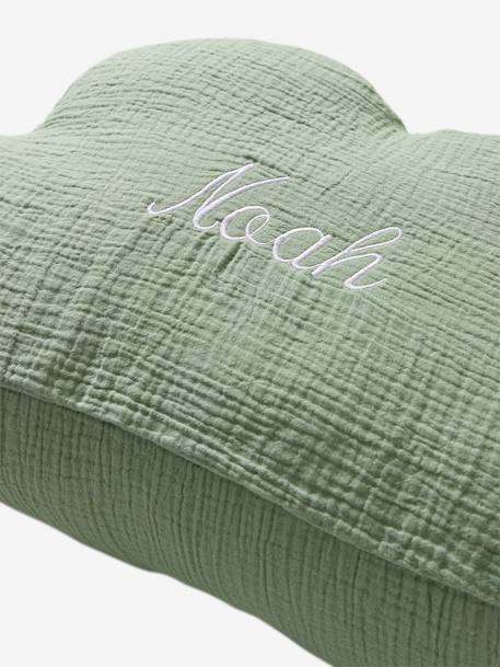 Cloud Cushion in Cotton Gauze cinnamon+ecru+grey blue+rosy+sage green - vertbaudet enfant 