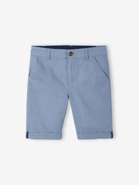 -Bermuda Shorts in Cotton/Linen for Boys