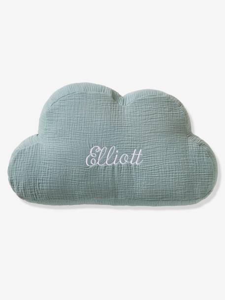Cloud Cushion in Cotton Gauze cinnamon+ecru+grey blue+rosy+sage green - vertbaudet enfant 