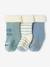 Pack of 3 Pairs of Plane & Train Socks for Baby Boys crystal blue - vertbaudet enfant 