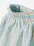 Striped Skirt with Shimmery Thread, in Cotton/Linen, for Girls pale blue - vertbaudet enfant 