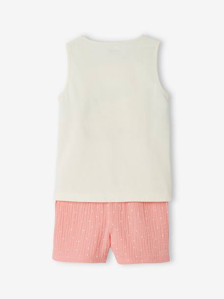 Pink Flamingo Pyjamas in Pure Cotton Gauze, for Girls rose - vertbaudet enfant 
