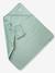 Cape de bain personnalisable et gant de toilette blanc+bleu moyen+framboise+ocre+rose poudré+vert bleuté+vert céladon - vertbaudet enfant 