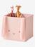 Set of 2 Animals Boxes in Cotton Gauze set pink+set white+set yellow - vertbaudet enfant 