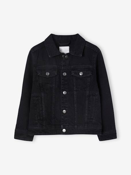 Revamped Denim Jacket, for Boys black denim+Denim Blue - vertbaudet enfant 