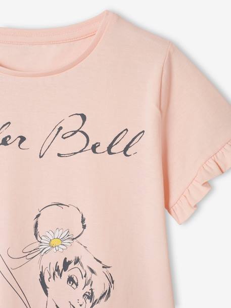 T-shirt fille manches courtes volantées Disney® Fée Clochette ROSE CLAIR UNI - vertbaudet enfant 