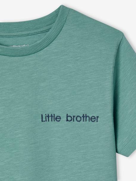 T-shirt garçon personnalisable manches courtes aubergine+blanc+BLEU+jaune pâle+mangue+sauge - vertbaudet enfant 