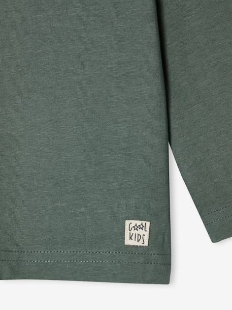 T-shirt garçon unis manches longues personnalisable anthracite+BLEU+jaune+marine+vert grisé+vert sapin - vertbaudet enfant 