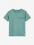 T-shirt garçon personnalisable manches courtes aubergine+blanc+BLEU+jaune pâle+mangue+sauge - vertbaudet enfant 